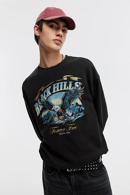 Loose Fit Printed Sweatshirt