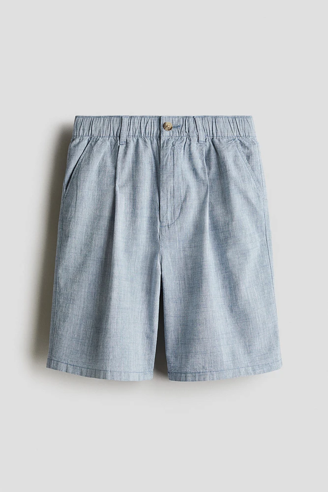 Short coutil en coton