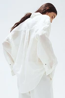 Chemise grande taille en ramie