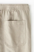 Relaxed Fit Linen-blend Shorts