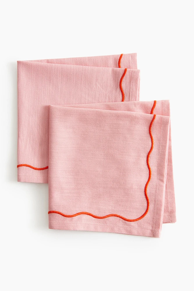 Lot de 2 serviettes de table