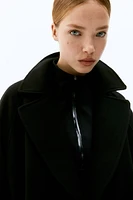 Tie-Belt Felted Coat