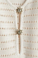 Crochet-Look Dress