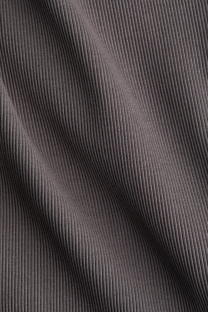 Camisole côtelé en soie mélangée