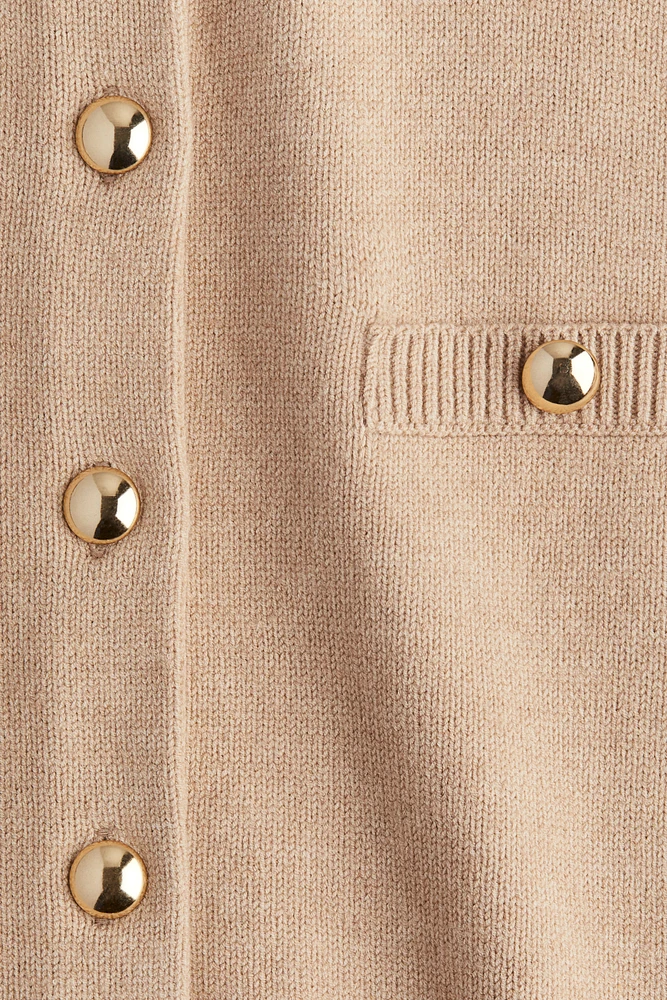 Button-Detail Cardigan