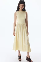 Sleeveless Dress with Flared Skirt