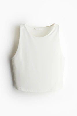 Cropped Microfiber Tank Top