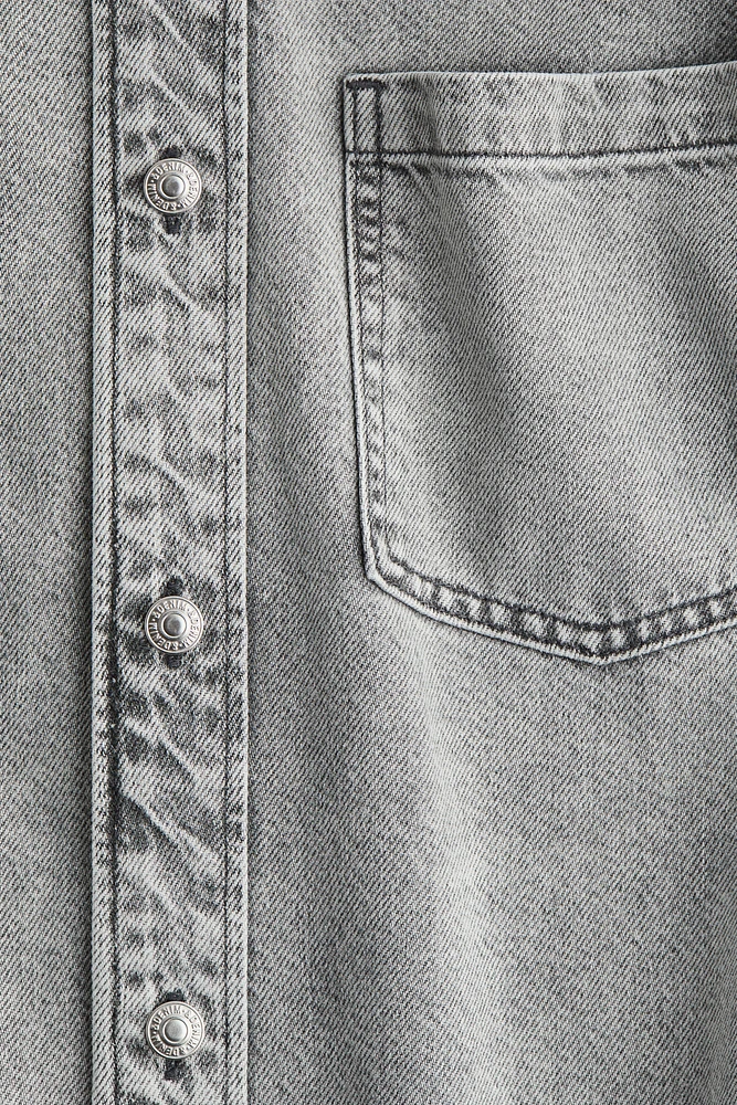 Feather Soft Oversized Denim Shirt