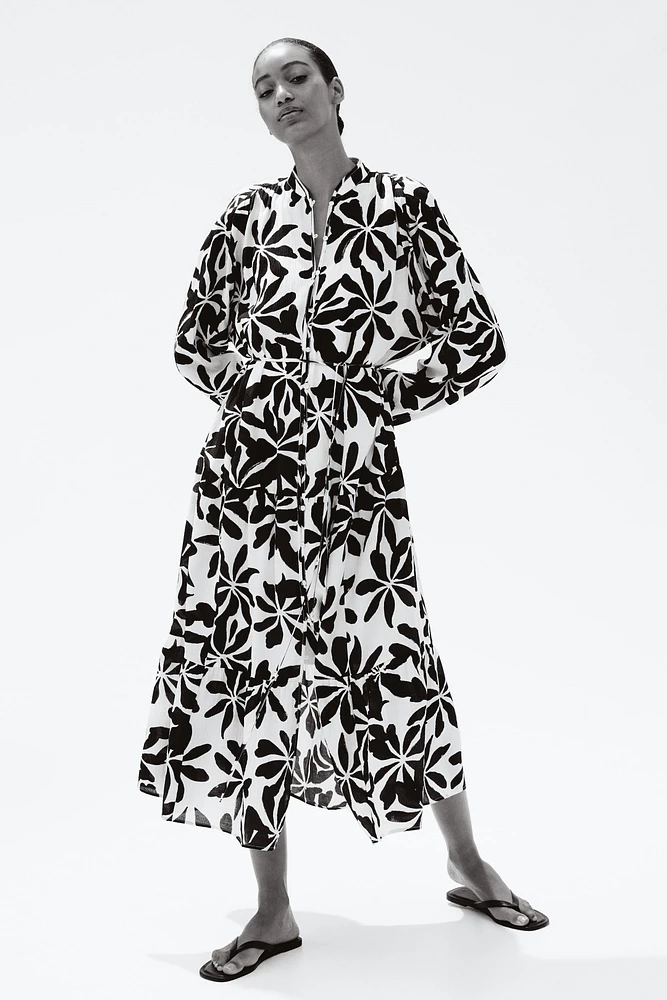 Oversized Crinkled Dress