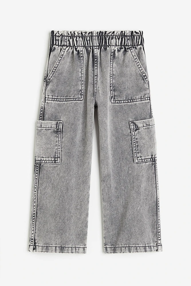 Wide-leg Cargo Joggers