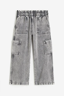 Wide-leg Cargo Joggers