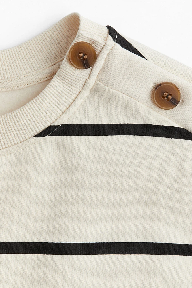 Button-Detail Sweatshirt