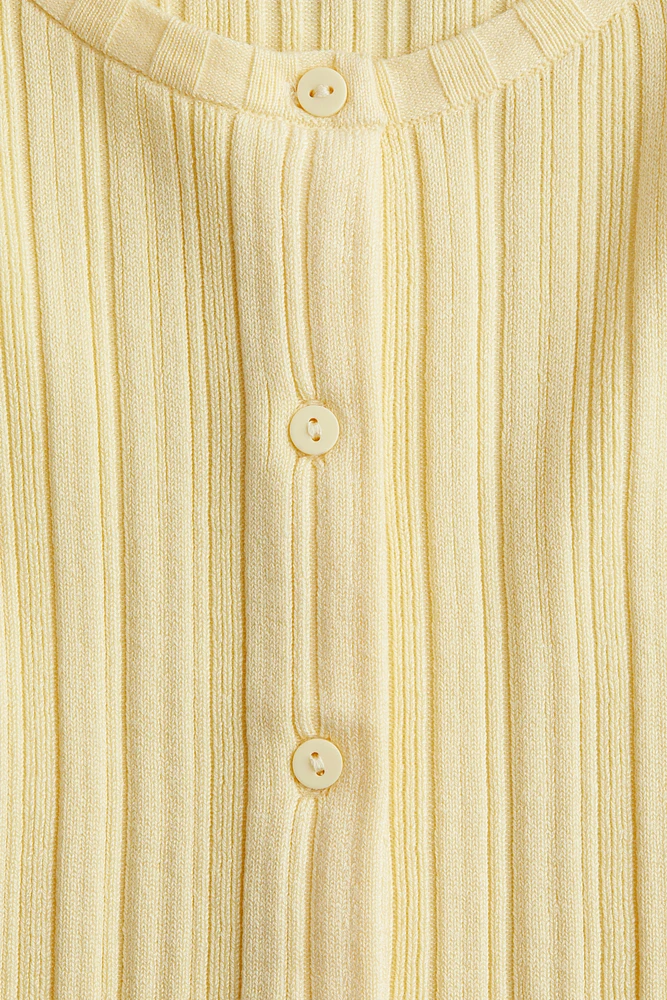 Rib-Knit Cardigan