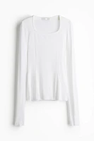 Sheer Silk-Blend Top