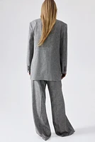 Linen-Blend Blazer
