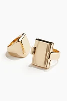 2-pack Signet Rings