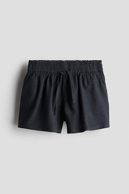 Linen-blend Shorts