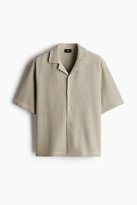 Loose Fit Ribbed Resort Shirt