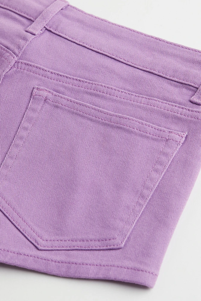 Low Waist Twill Shorts