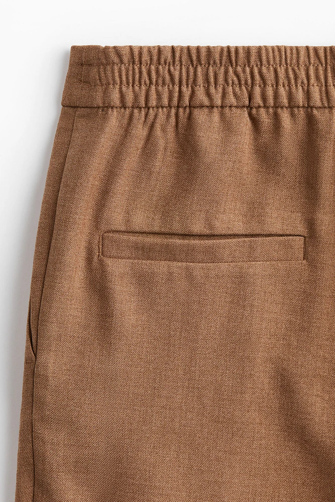 Pleat-Front Twill Pants