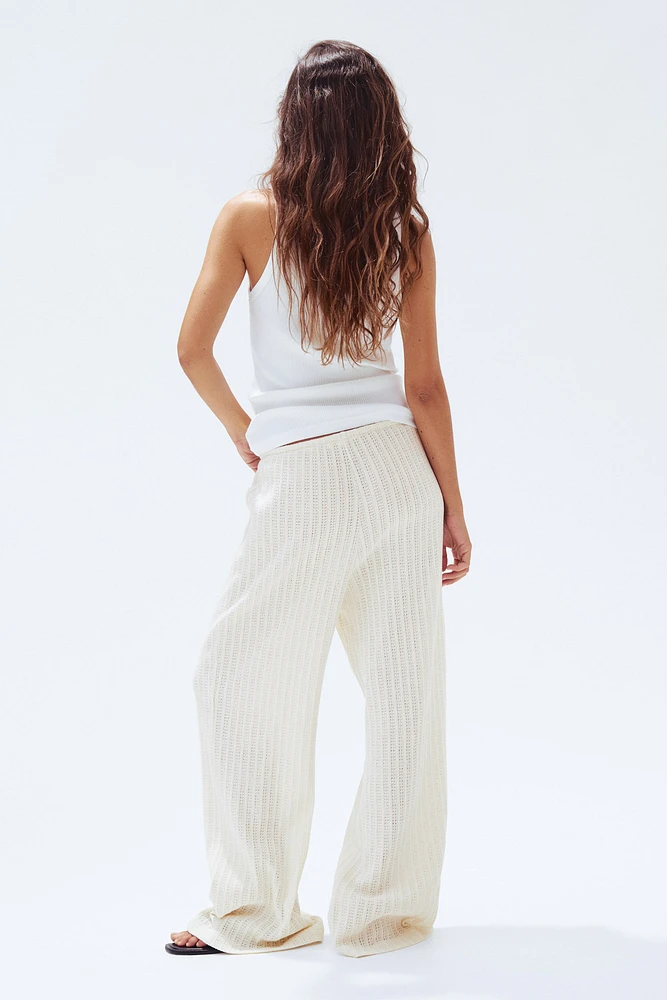 Textured-Knit Pants