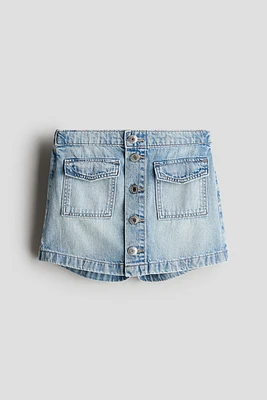 Cotton Denim Skort