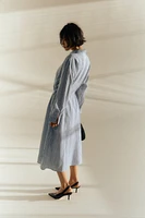 Linen-blend Shirt Dress