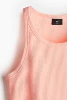 Slim-Fit Ribbed Tank Top