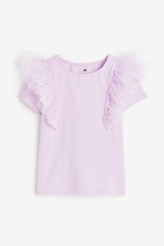 Ruffle-trimmed Top