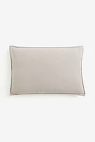 Housse de coussin en lin mélangé