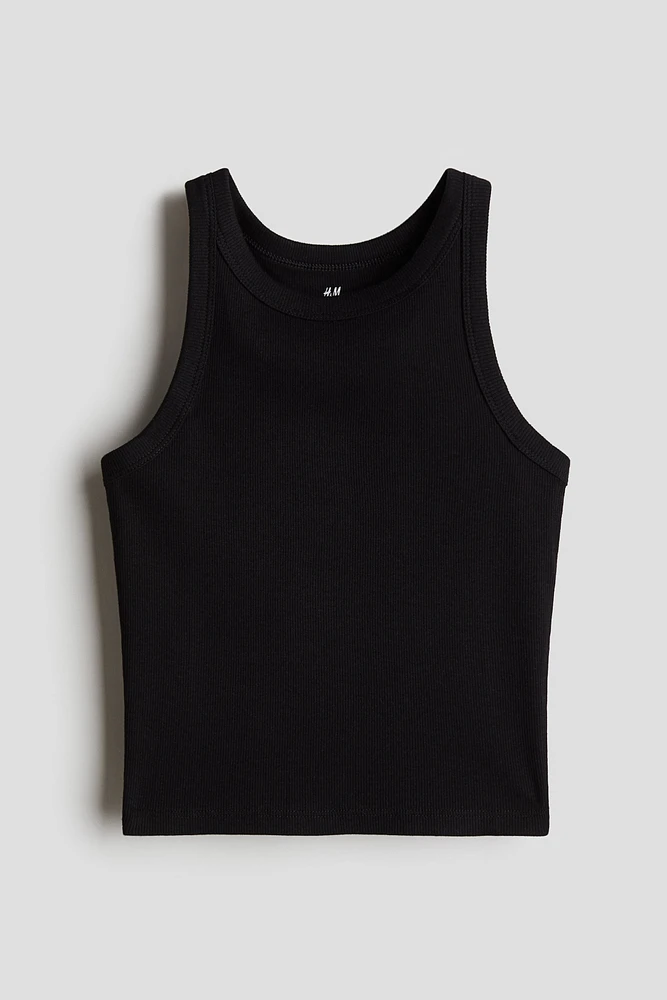 Ribbed Cotton Tank Top