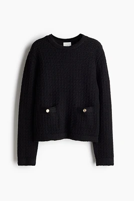 Pointelle-Knit Sweater