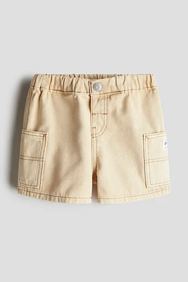 Cotton Canvas Shorts