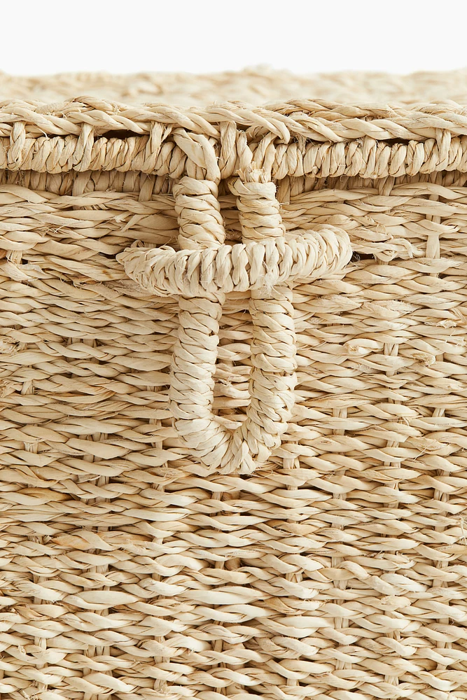 Seagrass Storage Basket with Lid