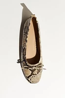 Bow-Detail Ballet Flats