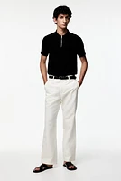 Muscle Fit Half-Zip Polo Shirt