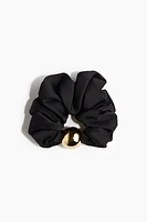 Bead-Detail Satin Scrunchie