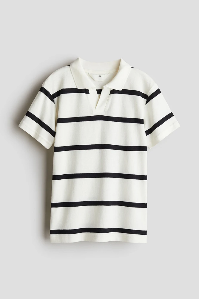 Fine-Knit Polo Shirt