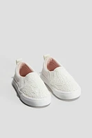 Cotton Canvas Slip-on Shoes