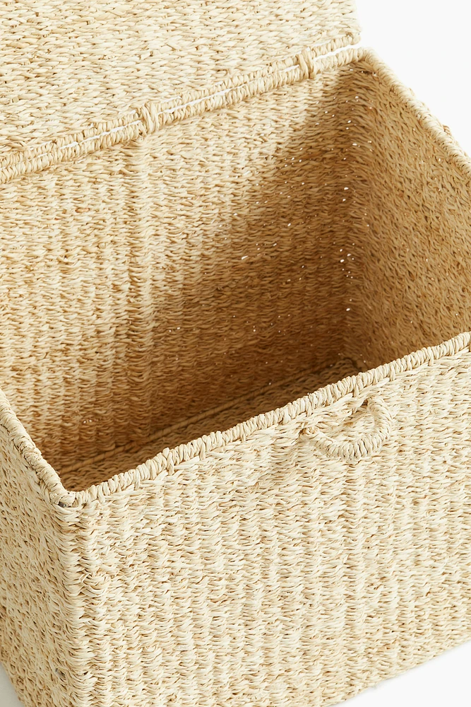 Seagrass Storage Basket with Lid