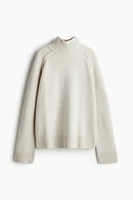 Cashmere-blend Mock Turtleneck Sweater