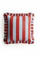 Ruffle-trimmed Cushion Cover