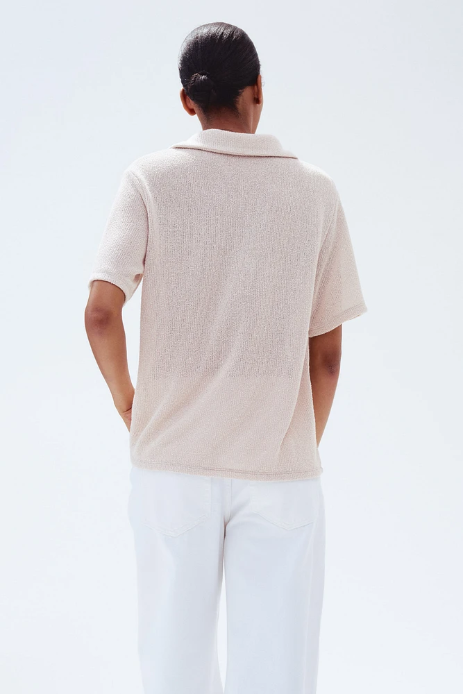 Haut en tricot avec col