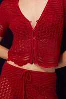 Crochet-Look Beach Top