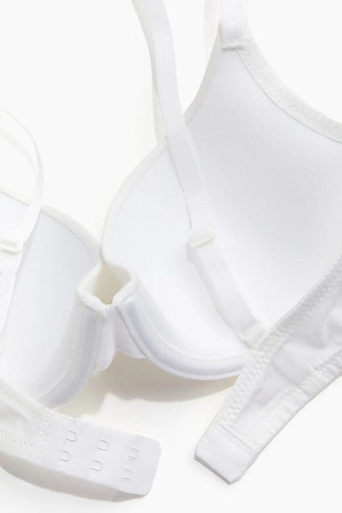 Padded Cotton Demi T-shirt Bra