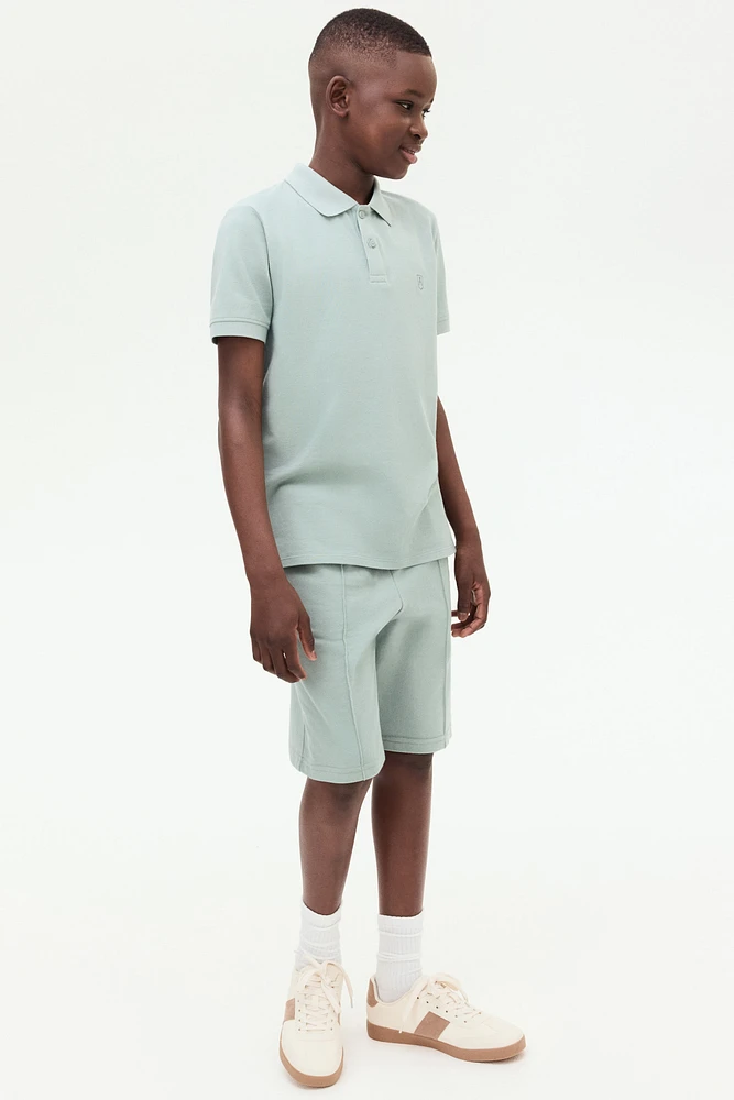 2-Piece Cotton Piqué Set