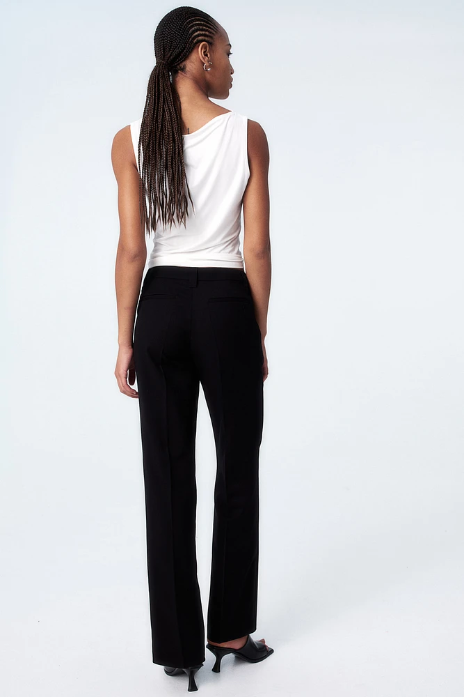 Straight-Cut Dress Pants