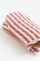 Striped Oven Mitt