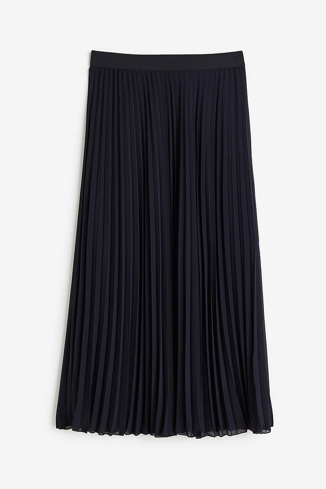 Pleated Chiffon Skirt