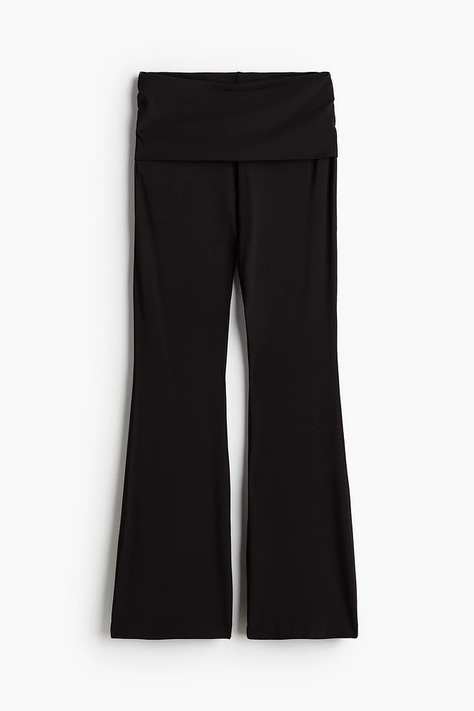 Flared Jersey Pants